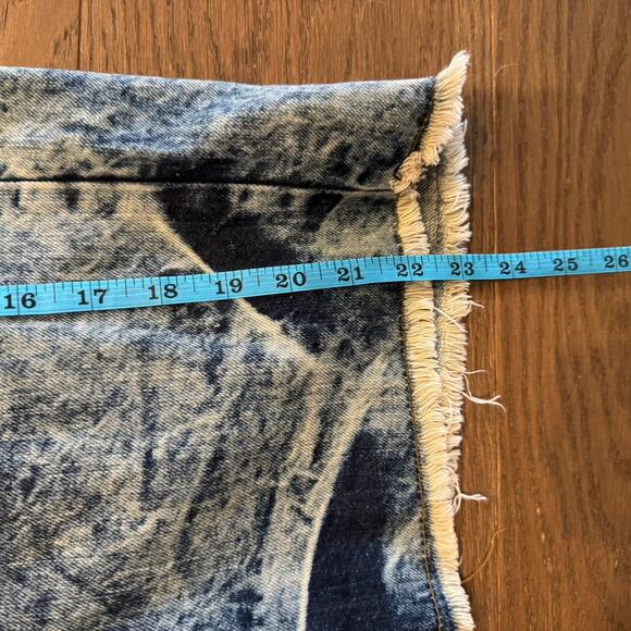 Evolution in Design Men’s Shorts Denim Stone Wash Tiger Stripes Long Size 34 - Picture 7 of 7